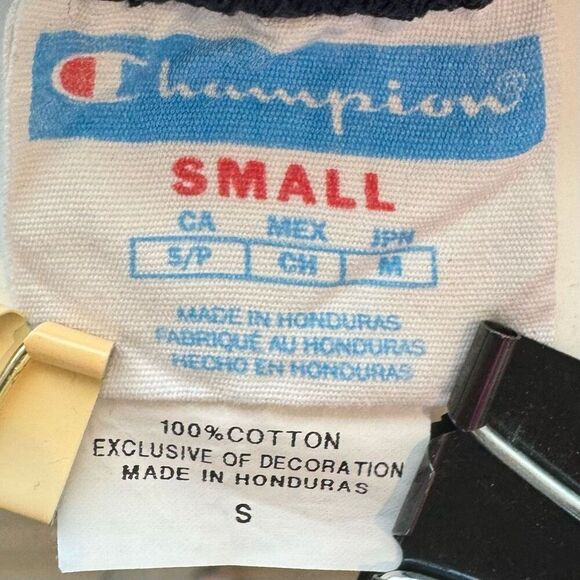 Champion Crew Neck T-shirt Navy Small - Picture 4 of 5